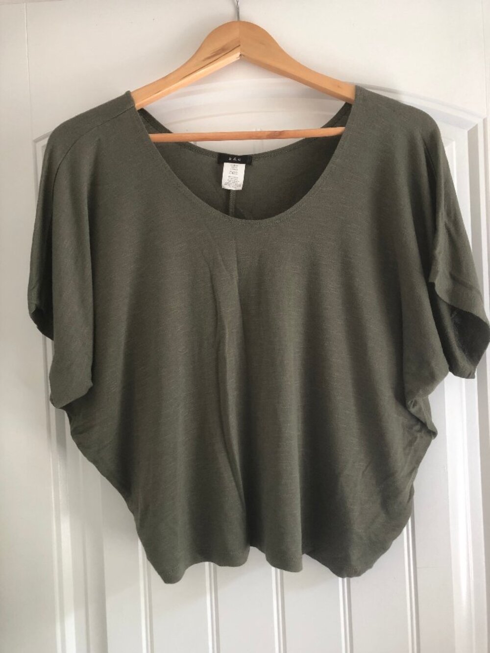 🌲💚 K & C Ultra-Soft Rayon Blend T-Shirt | Forest Green | Size Large 💚🌲